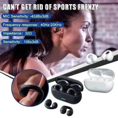 سماعات رأس لاسلكية جديدة أصلية T75 بتقنية التوصيل العظمي وبلوتوث، سماعات أذن رياضية بجودة صوت HiFi ومقاومة للماء TWS
